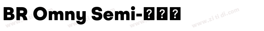 BR Omny Semi字体转换
